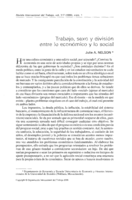 Trabajo, sexo y división entre lo económico y lo social