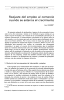Reajuste del empleo al comercio cuando se estanca el crecimiento
