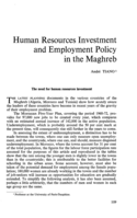 Human resources investment and employment policy in the Maghreb
