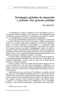Estrategias globales de desarrollo y pobreza: dos guiones posibles
