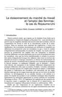 Le cloisonnement du marché du travail et l'emploi des femmes: le cas du Royaume-Uni
