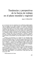 Tendencias y perspectivas de la fuerza de trabajo en el plano mundial y regional