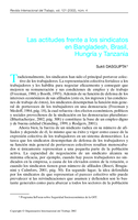 Las actitudes frente a los sindicatos en Bangladesh, Brasil, Hungría y Tanzanía