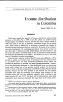 Income distribution in Colombia