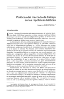Políticas del mercado de trabajo en las repúblicas bálticas
