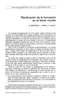 Planificación de la formación en el tercer mundo