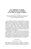 Las condiciones de empleo del personal de los ministerios en los países de Europa occidental