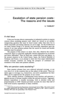Escalation of state pension costs: the reasons and the issues