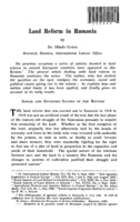 Land reform in Rumania