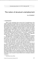 The notion of structural unemployment