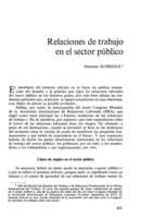 Relaciones de trabajo en el sector público