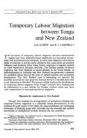 Temporary labour migration between Tonga and New Zealand