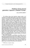 Problems facing second generation migrants in Western Europe