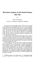 Merchant seamen in the United States, 1937-1952
