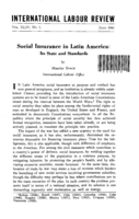 Social insurance in Latin America: its states and standards