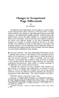 Changes in occupational wage differentials