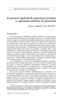 El precario deslinde de regímenes privados y regímenes públicos de pensiones