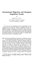 International migration and European population trends
