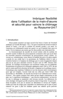 Imbriquer flexibilité dans l'utilisation de la main d'oeuvre et sécurité pour vaincre le chômage au Royaume-Uni?