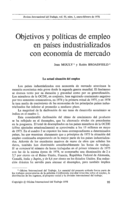 Objectivos y políticas de empleo en países industrializados con economía de mercado