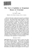 Fifty years of legislation on occupational diseases in Switzerland