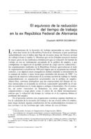 El equívoco de la reducción del tiempo de trabajo en la ex República Federal de Alemania