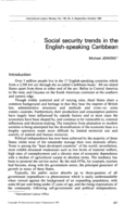 Social security trends in the English-speaking Caribbean