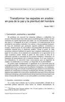 Transformar las espadas en arados: en pos de la paz y la plenitud del hombre