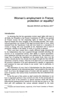 Women's employment in France: protection or equality?