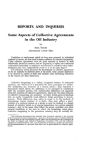 Some aspects of collective agreements in the oil industry