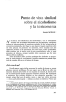 Punto de vista sindical sobre el alcoholismo y la toxicomanía