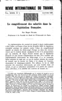 Le congédiement des salariés dans la législation française