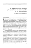 El lastre de la crisis mundial y la agricultura del tercer mundo en los años ochenta