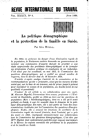 La politique démographique et la protection de la famille en Suède