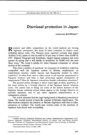 Dismissal protection in Japan