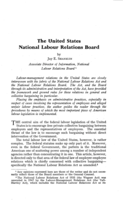 The United States national labour relations board
