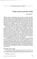 Trade unions and the media