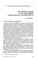 Anti-inflation policies in the industrialised market economy countries: Part II