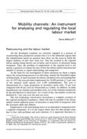 Mobility channels: an instrument for analysing and regulating the local labour market