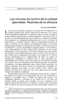 Los círculos de control de la calidad japoneses: razónes de su eficacia