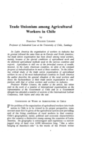 Trade unionism among agricultural workers in Chile