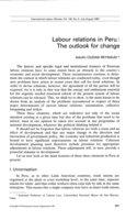 Labour relations in Peru: the outlook for change