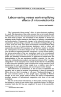 Labour-saving versus work-amplifying effects of micro-electronics