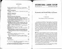 Economic and social policy in France