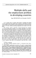 Multiple shifts and the employment problem in developing countries