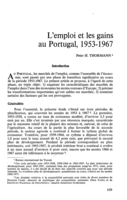 L'emploi et les gains au Portugal, 1953-1967