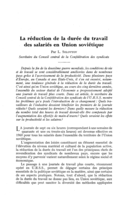 La réduction de la durée du travail des salariés en Union soviétique