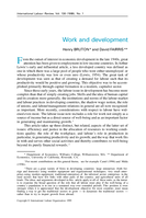 Work and development