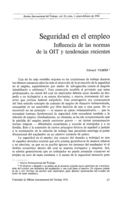 Seguridad en el empleo: influencia de las normas de la OIT y tendencias recientes