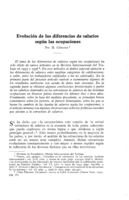 Evolución de las diferencias de salarios según las ocupaciones